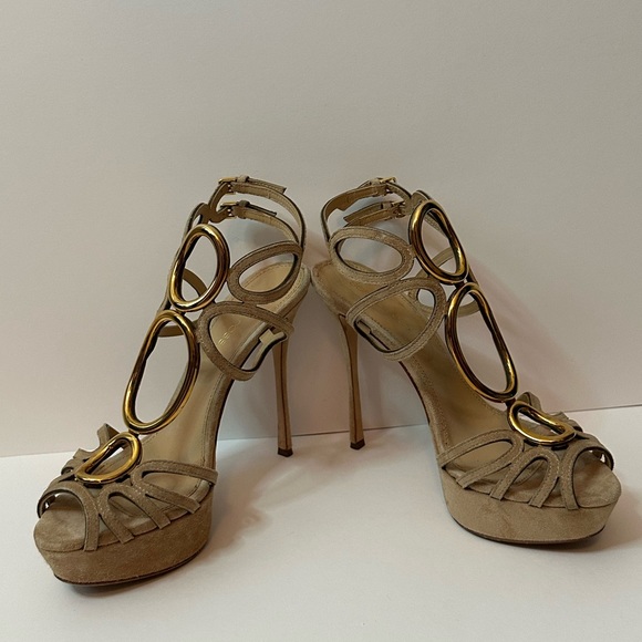 Sergio Rossi Tan Suede Size 37 - Picture 4 of 8